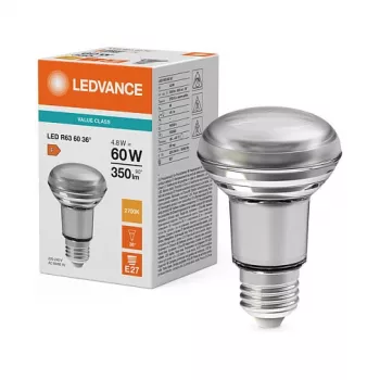 OSRAM LED STAR R63 Reflektorinė lempa 4.8W 827 E27 350lm 2700K Šilta balta