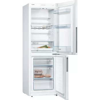 Bosch KGV33VWEA Laisvai pastatomas šaldytuvas-šaldiklis, 288 L, baltas, energijos klasė E