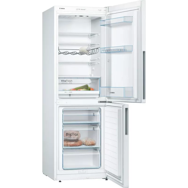 Bosch KGV33VWEA Laisvai pastatomas šaldytuvas-šaldiklis, 288 L, baltas, energijos klasė E