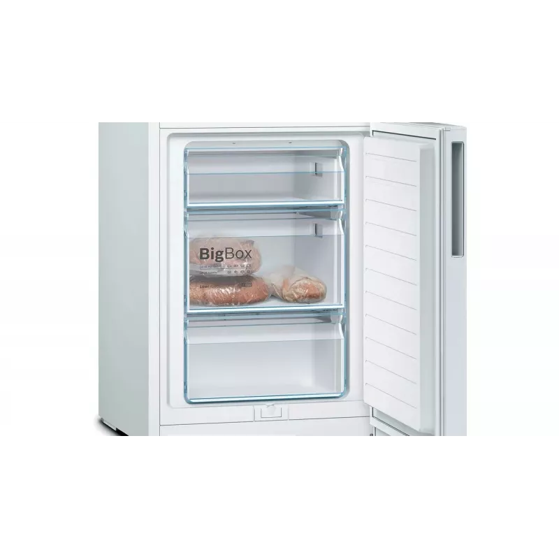 Bosch KGV33VWEA Laisvai pastatomas šaldytuvas-šaldiklis, 288 L, baltas, energijos klasė E