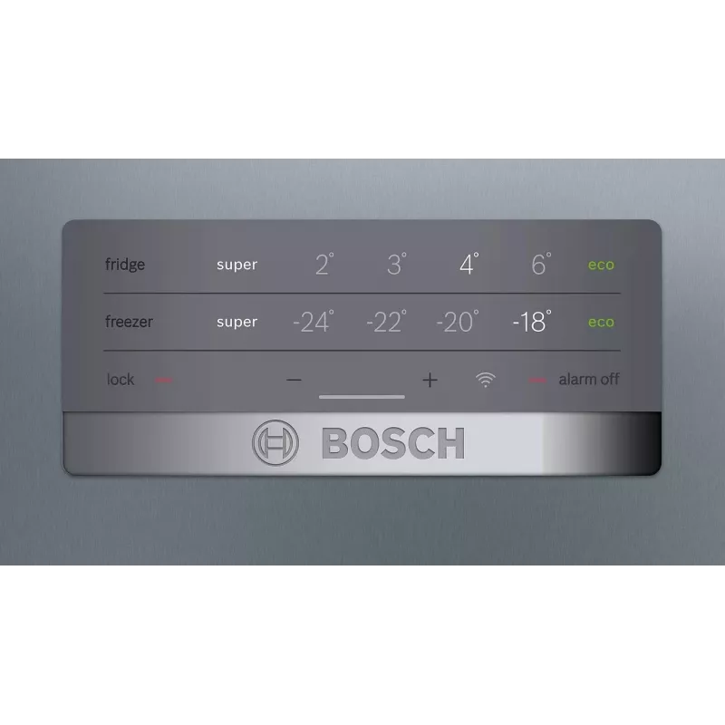 Bosch KGN397LEQ Laisvai pastatomas šaldytuvas-šaldiklis su NoFrost, VitaFresh, 363L, Inox-look, energijos klasė E