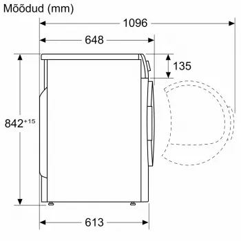 Bosch WQH245B9SN Šilumos siurblio džiovyklė, 9 kg, A+++, balta