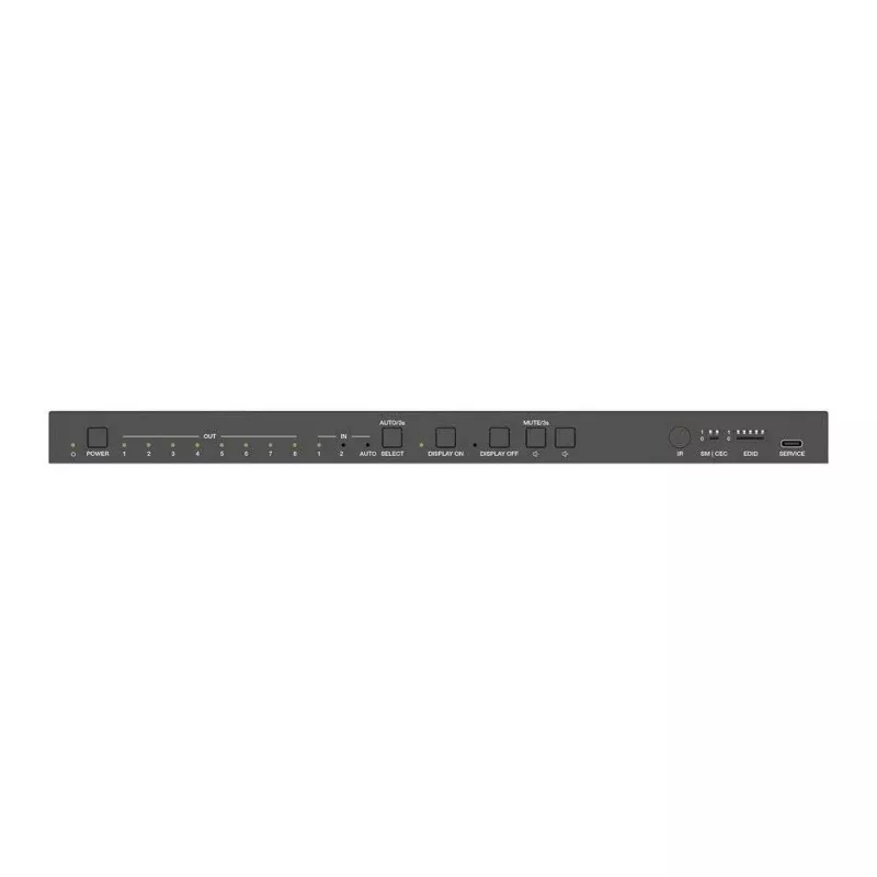PureLink 2x8 HDMI 2.1 skirstytuvas - 48Gbps su keitikliu ir garso išskyrimu