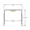 Brumberg 53381262 AB-Profil QUALITYFLEX Aliumininis LED profilis 2000mm