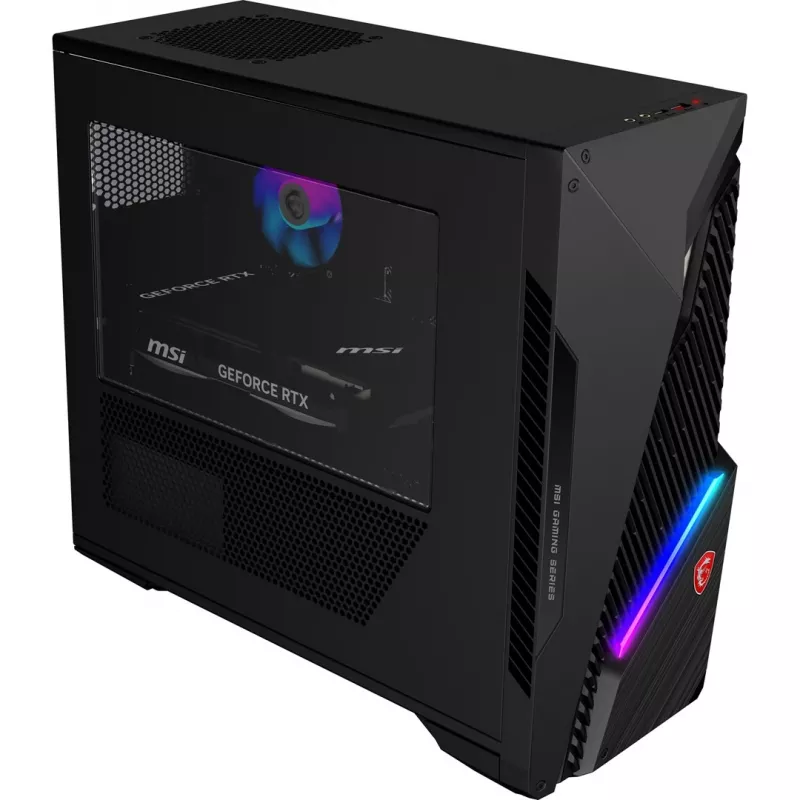 MSI MAG Infinite S3 14NVP5-2822XEU žaidimų stalinis kompiuteris - Intel Core i5-14400F, 16GB DDR5, 1TB SSD, NVIDIA GeForce RTX 5070 12GB, Wi-Fi 6E, Bluetooth 5.3, 500W maitinimo šaltinis, juoda, be OS, 2 metų garantija