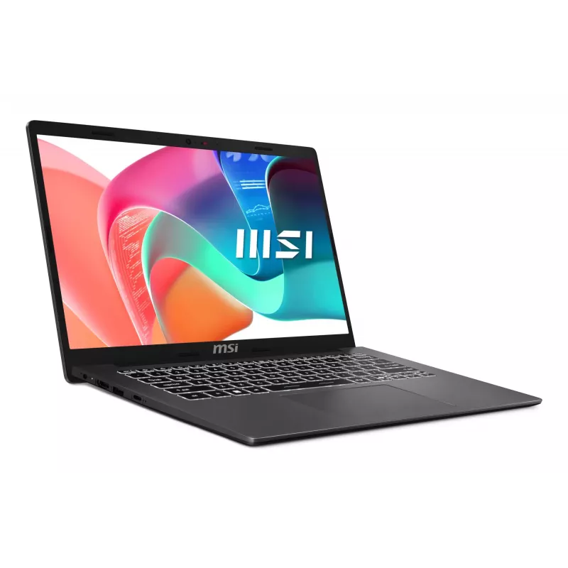 MSI Modern 14 F1MG-867NL nešiojamas kompiuteris - Intel Core 7 150U, 16GB RAM, 512GB SSD, 14 inch Full HD, Windows 11 Home, sidabrinis