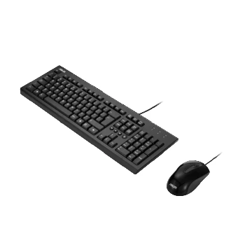 ASUS klaviatūra ir pelė U2000 Estonian QWERTY laidinis rinkinys