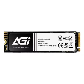 AGI TECHNOLOGY 2TB M.2 NVMe PCIe Gen3 x4 Vidinė SSD - 3200MB/s Skaitymas, 1700MB/s Rašymas, 1200 TBW