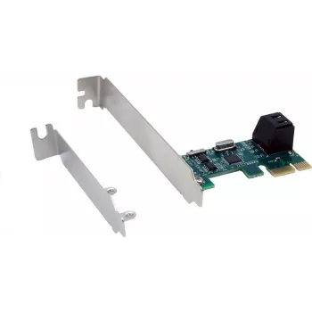 Exsys EX-3519 SATA valdiklis PCIe x1, skirtas 2 HDD ir SSD diskams - SATA III 6 Gbps