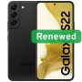 Samsung Renewed Grade Factory-Sealed Galaxy S22 6.1 colio 128GB 5G juoda