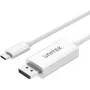 UNITEK USB-C 3.1 į DisplayPort laidas 1,8 m - 4K@60Hz - Juoda
