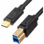 UNITEK USB-C į USB-B 3.0 spausdintuvo laidas 2m juodas