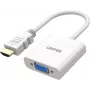 UNITEK HDMI į VGA adapteris, Full HD 1080p, 60Hz, baltas