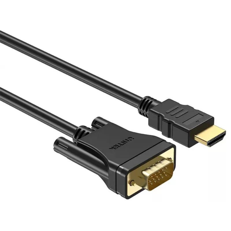 UNITEK HDMI į VGA laidas, Full HD 1080p, 60Hz, 2m, juodas