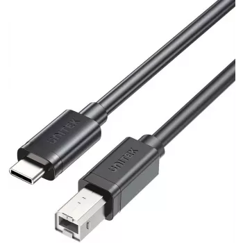 UNITEK USB-C į USB-B 2.0 spausdintuvo laidas 3m juodas