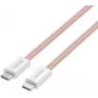 UNITEK Magnetic Coiling Braided USB-C to USB-C Cable 100W PD Pink 1m