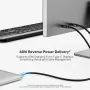 UNITEK USB-C Active Optical Cable 5m - 10Gbps, PD 60W, 8K@30Hz, Black