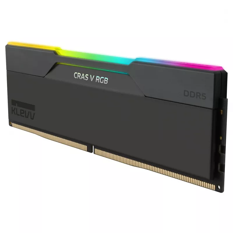 32GB KLEVV CRAS V RGB DDR5-6400 CL30 Dual Channel rinkinys (2x16GB) juodas