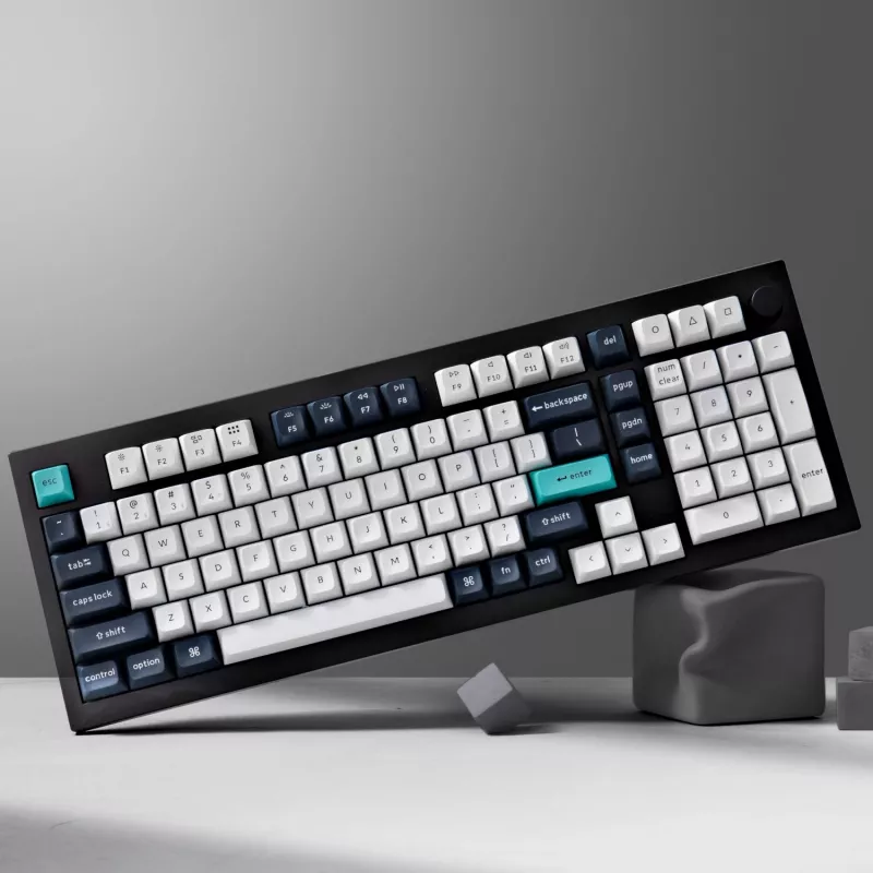 Keychron Q5M-M1 96% mechaninė klaviatūra, Gateron G Pro Red jungikliai, RGB karštas keitimas, Bluetooth 5.1 ir USB-C, aliuminio korpusas