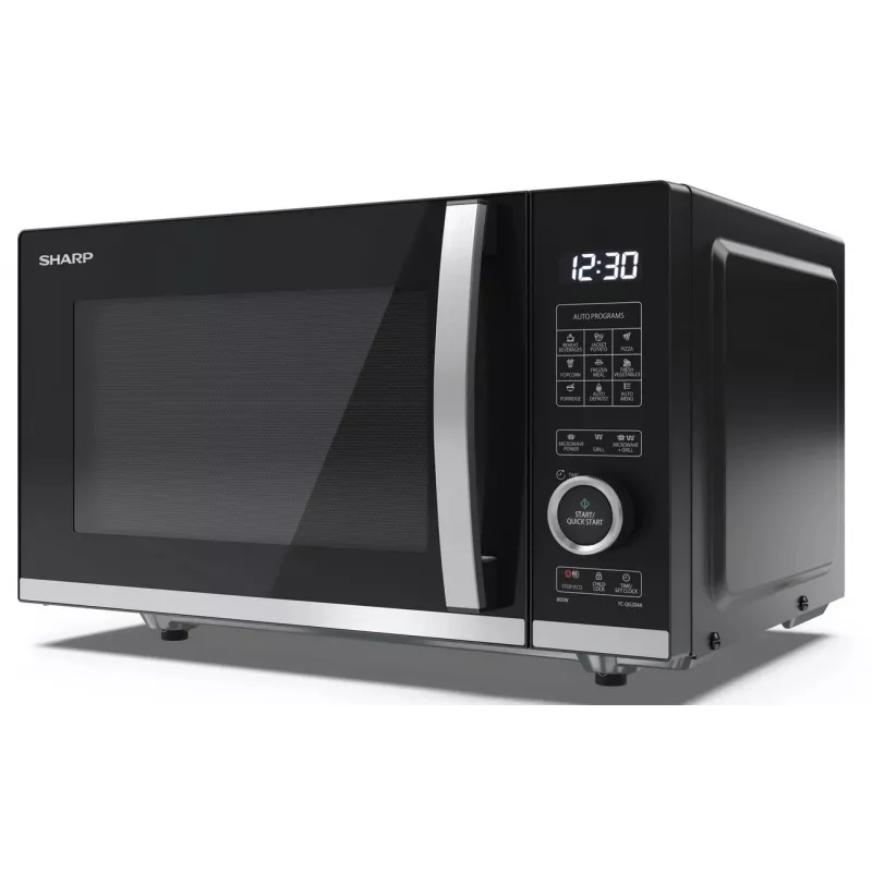 Sharp YC-QG204AE-B Kombinuota mikrobangų krosnelė su griliu, 20L, 800W, juoda