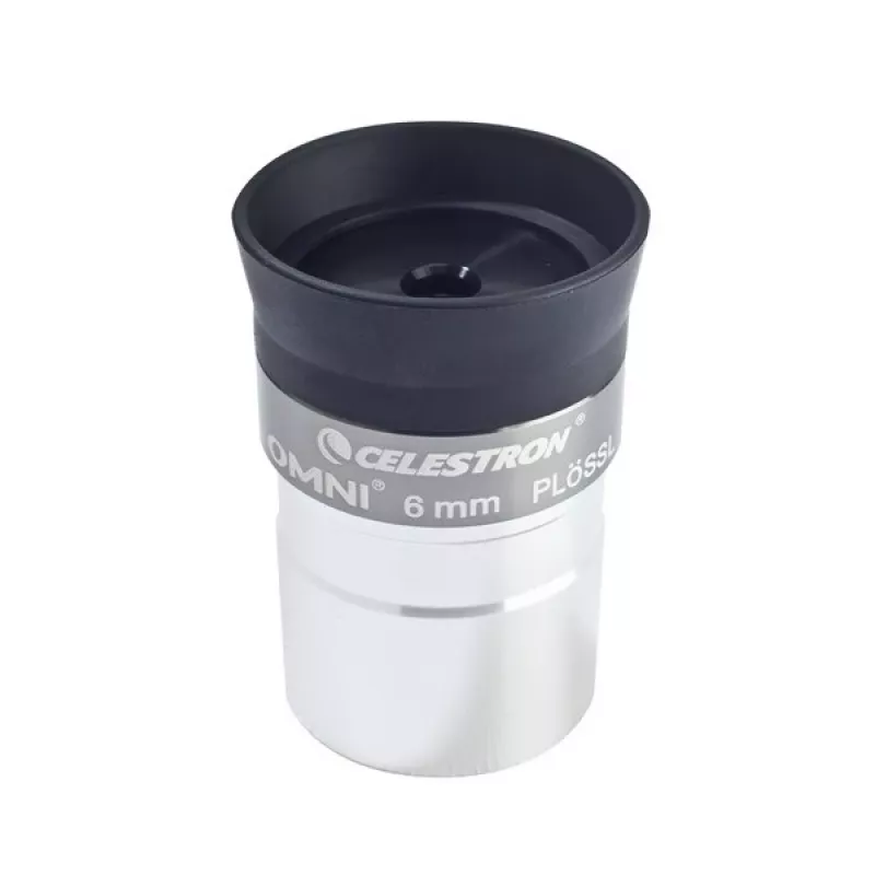 Celestron Omni 6 mm Plössl okuliaras - 1,25 colio, pilnai daugiasluoksnis dengimas - juodas/sidabrinis