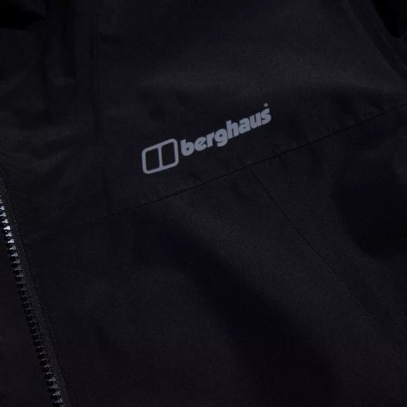 BERGHAUS Deluge Pro 3.0 Vyriška lietpalčė, dydis M, juoda