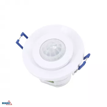 BEMKO PIR judesio jutiklis 800W 360° baltas įleidžiamas montavimas