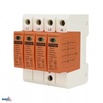 SCHELINGER Apsauginis įžeminimo įrenginys 4P 5kA (10/350) Klasė T1+T2 (B+C)