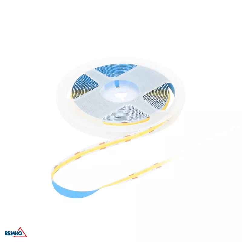 BEMKO Premium COB LED juosta 24V DC 2400LED/5m 14W/m IP20 šilta balta