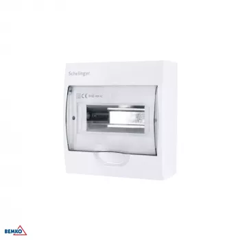 SCHELINGER A80-RDN-IP40-NPE-08P Paviršinio montavimo skirstomasis skydas IP40 8N+8PE 1x8P