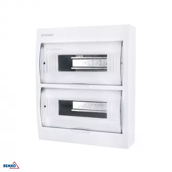 SCHELINGER A80-RDN-IP40-NPE-24P Paviršinio montavimo skirstomasis skydas IP40 24N+24PE 2x12P