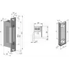 SCOT ES-S12DCN PROFI Simetrinis mažos srovės elektrinis durų skląstis 12V DC Fail-Secure