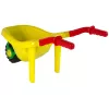 HEMAR Large Coloured Garden Wheelbarrow Yellow 100L 150kg