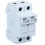 VCX CF PV32 2P 2-Polių Saugiklio Pagrindas 32A 1000V DC 10x38mm Saugikliui, Montavimui ant DIN Bėgio, Sraigtiniai Gnybtai, Fotovoltinė Sistema