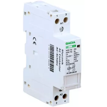 GACIA HC 2P/25A 2NO 230V modulinis kontaktoriaus 2 polių 25A 230V AC