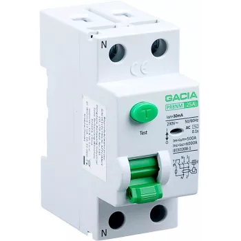 GACIA PR8NM 2P 25A 30mA A liekamosios srovės įtaisas (RCD) 25A 30mA 2P A tipo