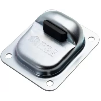 Screw-on Gate Stop PSG 61.092.OG (120x100/H43) with Rubber Bumper