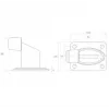 PSG 60.038 Vartų buferinis atraminis elementas - EPDM guma, juoda, 60x38 mm