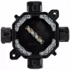 PAWBOL A.0035C Paviršinio montavimo hermetinė jungčių dėžutė PG16, IP67 (5x4mm²), juoda