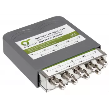 AXING SUMATOR DIGISAT QUAD+TV DQTC-104 Multiswitch 8 palydoviniai įėjimai 1 antžeminis įėjimas 4 vartotojų išėjimai