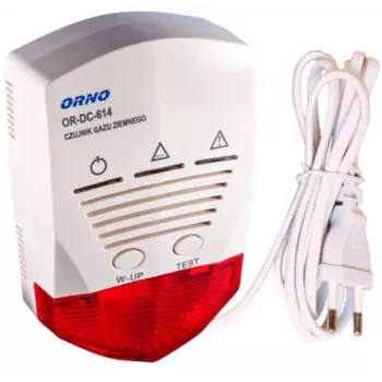 ORNO OR-DC-614 Gamtinių dujų detektorius (metanas, CNG, LNG) 230V