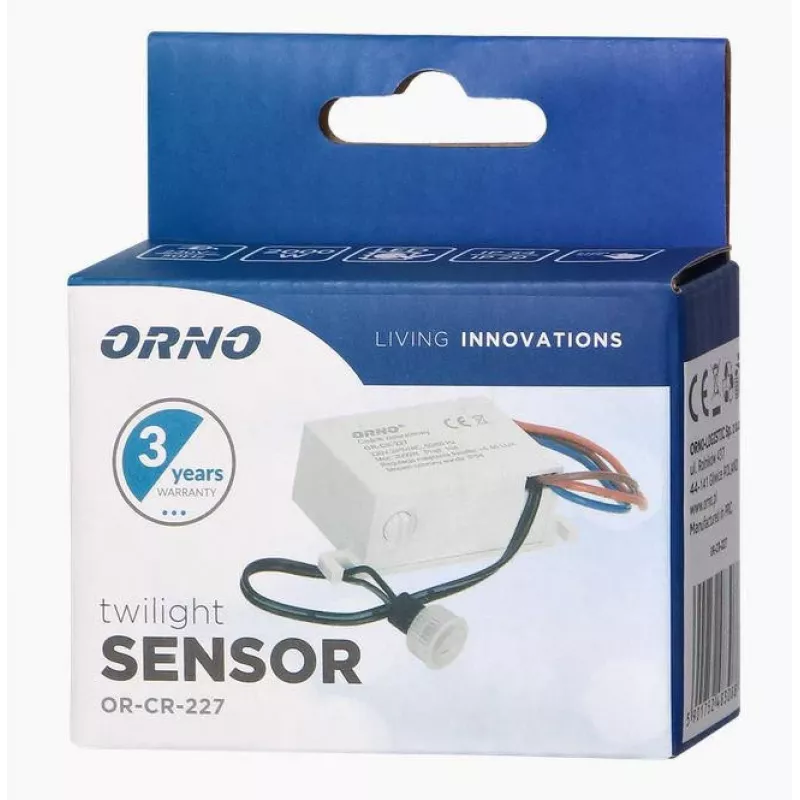 ORNO OR-CR-227 Twilight Sensor MINI su išoriniu zondu, IP54