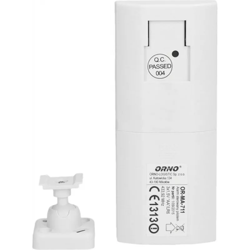 ORNO OR-MA-711 Lauko signalizacijos sirena su įmontuota sirena, 110 dB, 12V DC, balta