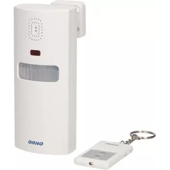 ORNO OR-MA-711 Lauko signalizacijos sirena su įmontuota sirena, 110 dB, 12V DC, balta