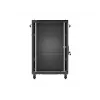 Lanberg 19 colio 18U 600x600 juodas ant grindų statomas stelažo korpusas su stiklo durimis (plokščios pakuotės)