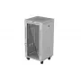 LANBERG 19 inch 22U Grindinis Stovo Spintos Rack 600x600 mm Pilkas Grūdinto Stiklo Durys LCD Ekranas (Plokščia Pakuotė)