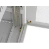 Lanberg 19 colio 15U 600x800 pilkas grindinis stelažas su perforuotomis durimis ir LCD (plokščioje pakuotėje)