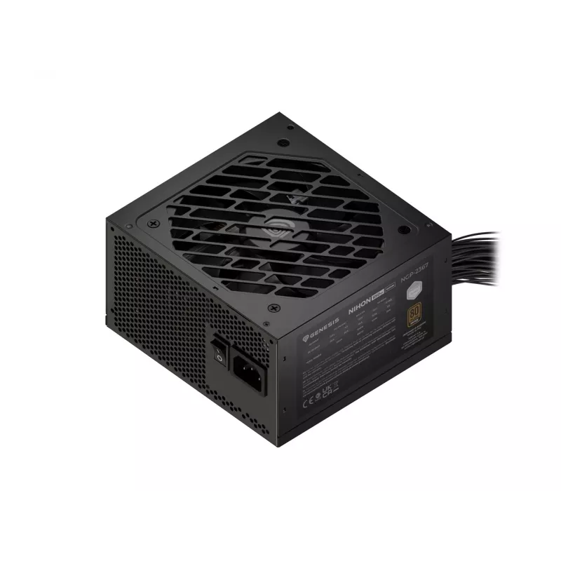 Genesis Nihon 650NM Black 650W 80+ Bronze ATX 3.1 maitinimo blokas