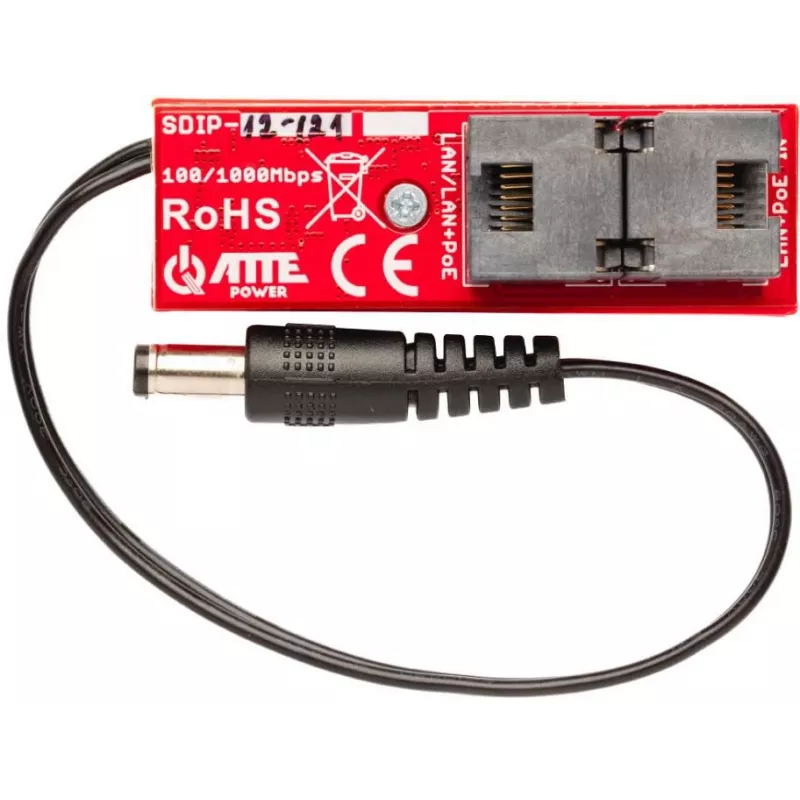 ATTE SDIP-12-121 PoE+ adapteris 30W Gigabit