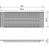 ATTE ADD-RACK10-2U1 10-Inch 2U Rack Mounting Adapter su tiesiomis skylutėmis, juoda